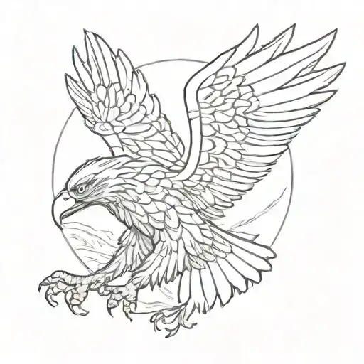 Russian Eagle Flying