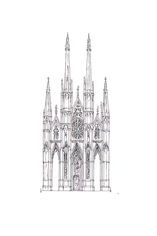 A Gothic Cathedral Made Entirely Of Stained Glass