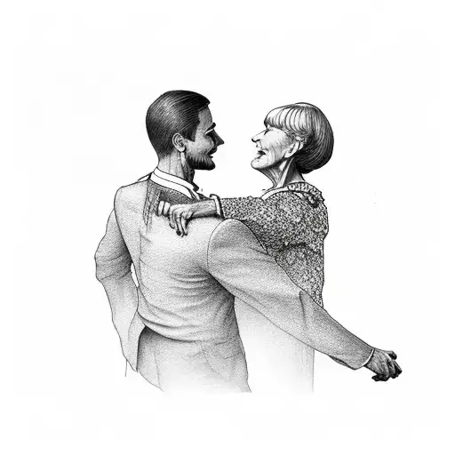 Son And Mother Dancing