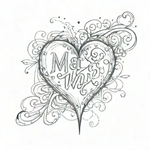 Heart With The Word Max