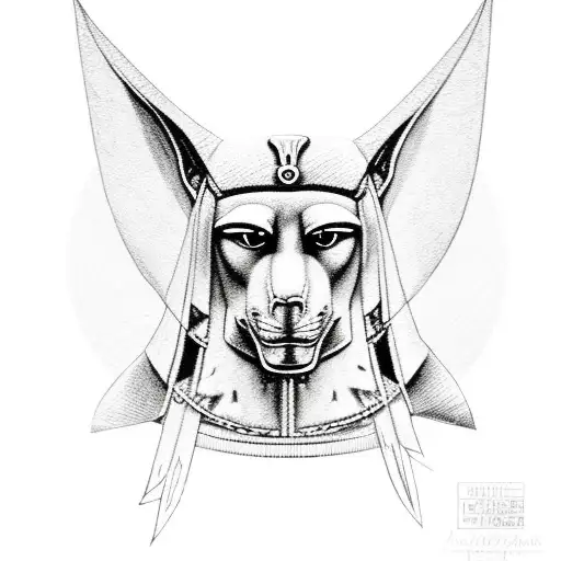 Anubis With The Ankh Incorperated In