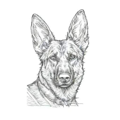 A German Shepherd Dog