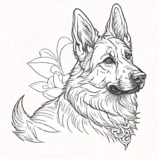 A German Shepherd Dog