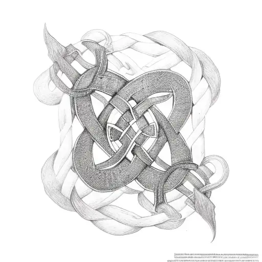 Paislies Done With Celtic Knotwork