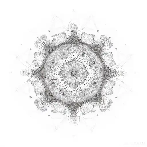 Mandala Empty Space Through Middle Bold