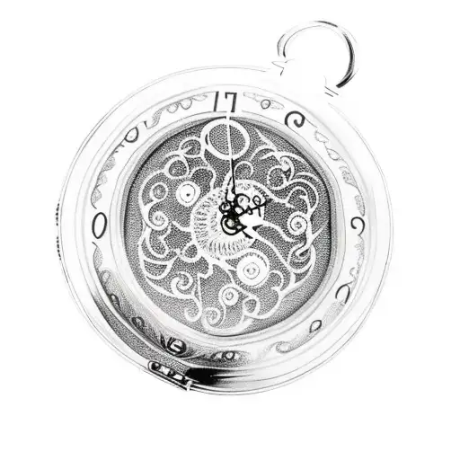 Pocket Watch Filigree Background