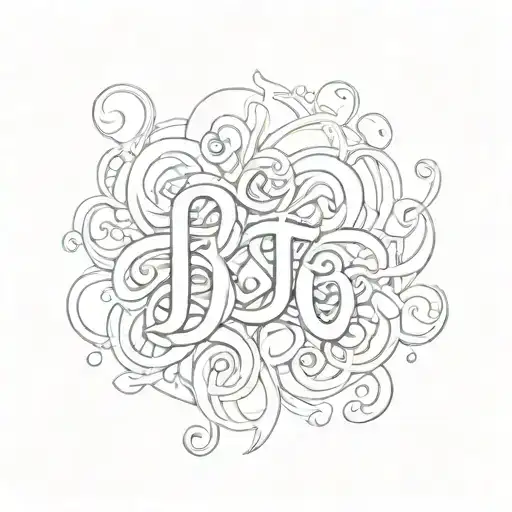 Inscription Of The Word Button