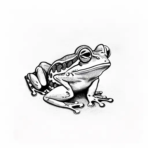 Frog Running With Headband