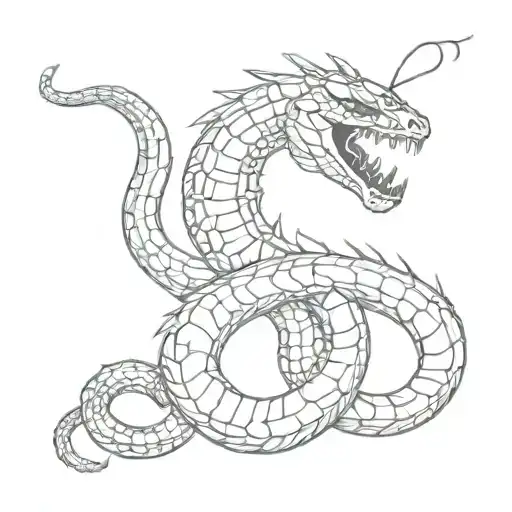 Snake In The Form Of A Scorpion