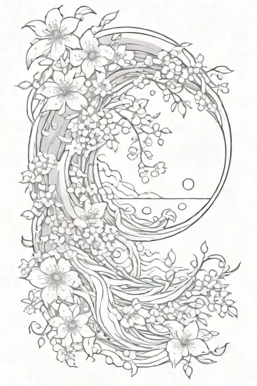 Wave The Crescent Moon Blossom