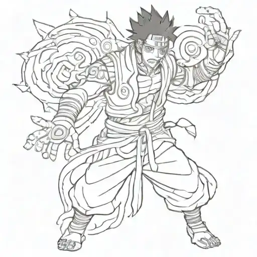 Shisui From Naruto With His Susanoo
