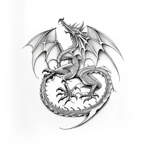 Welsh Dragon With Gangster