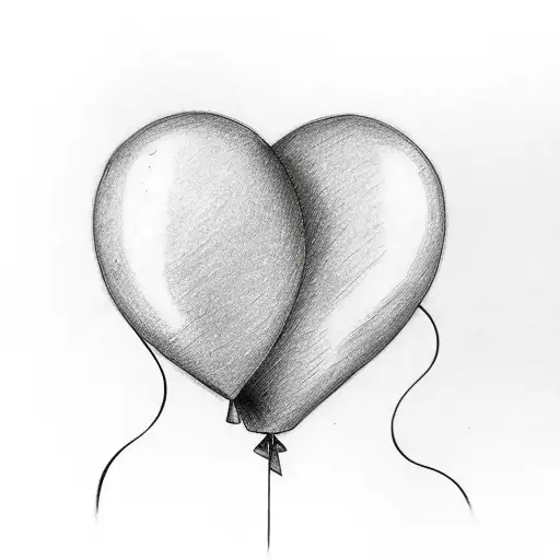 Heart Shaped Balloon To Cover Up A Cancer Scar On Forearm