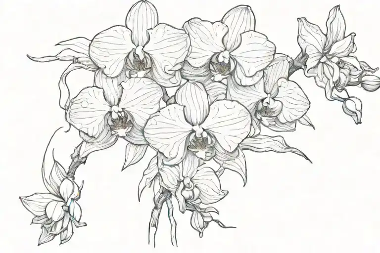 Orchid Blooming Underwater