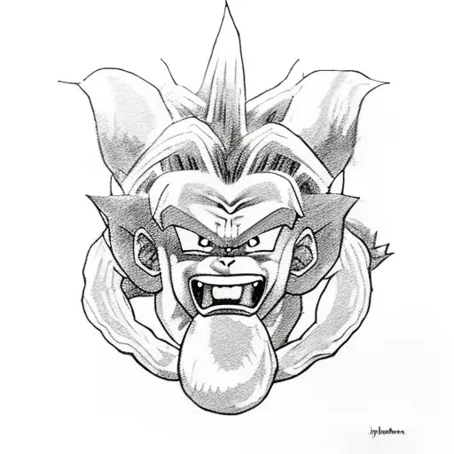 Hanuman With Dragon Ball Z Characters