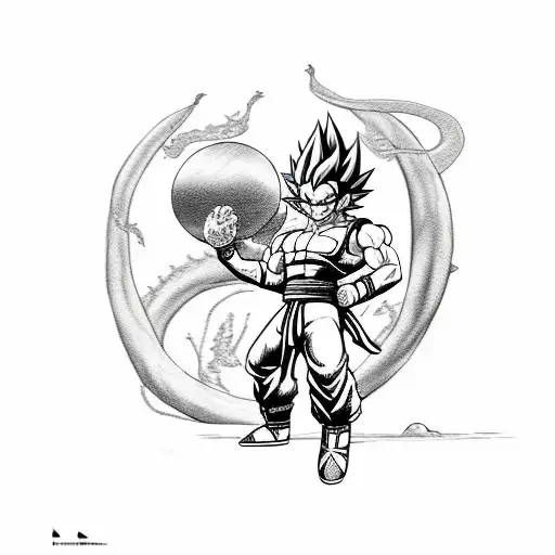 Hanuman With Dragon Ball Z Characters