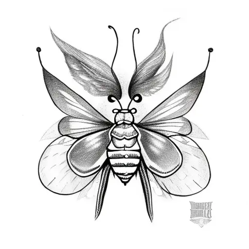 Moth With Skinhead And Fairy Wings