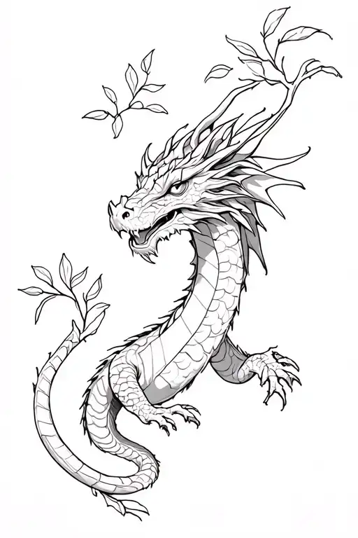 Dragon And Olive Branch