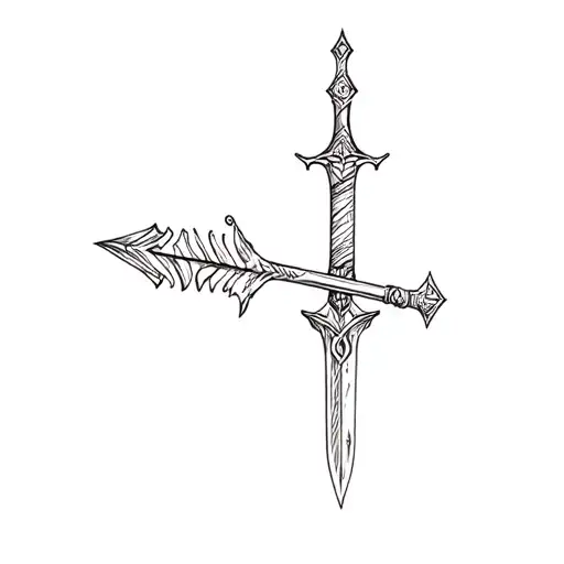 Change The Sword To Arrow