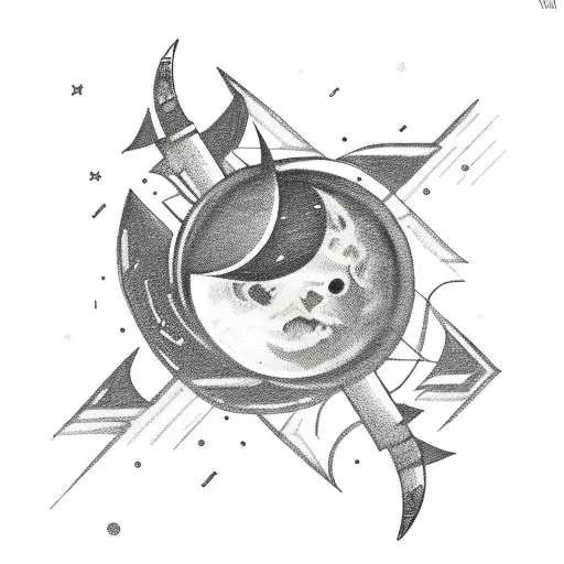 Arrow With The Moon Phase