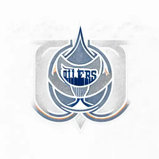 Edmonton Oilers Logo With A Gambling Theme