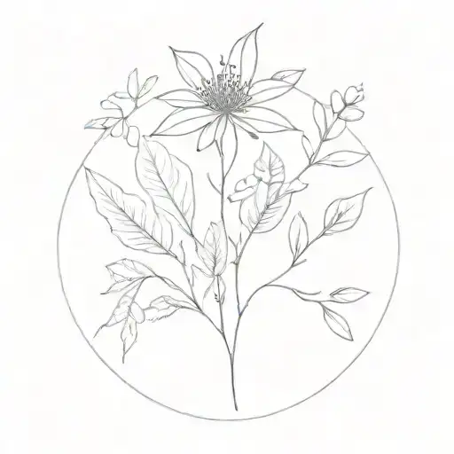 Minimalist Nature Representing The