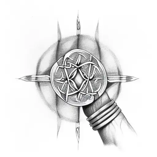 Full Hand Celtic Pattern