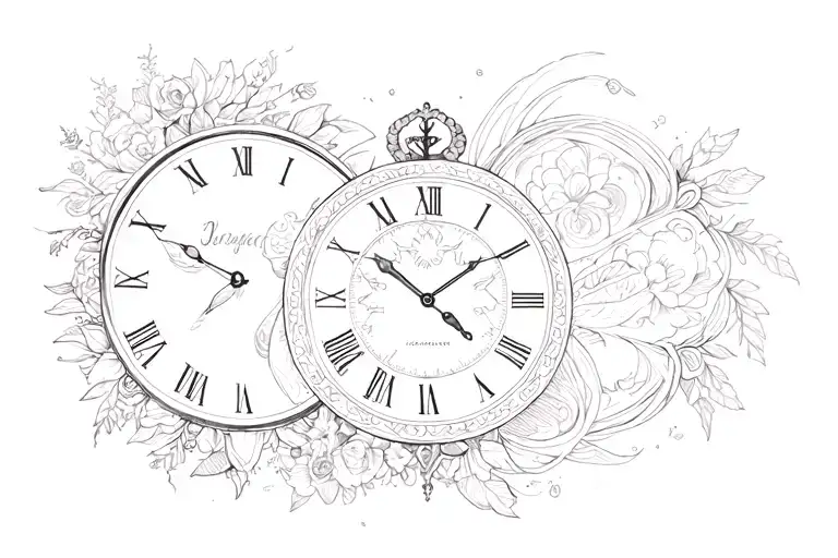 Miscarriage Tattoos With Clock