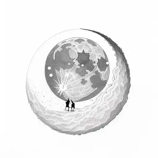 Polaroids With Moon Inside