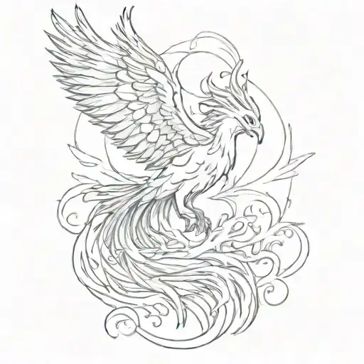 Phoenix Rising From The Ashes