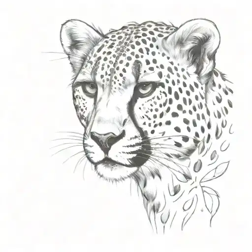 Cheetah With Broken Scale