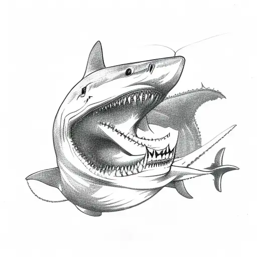 Shark With Motorcycle Hat