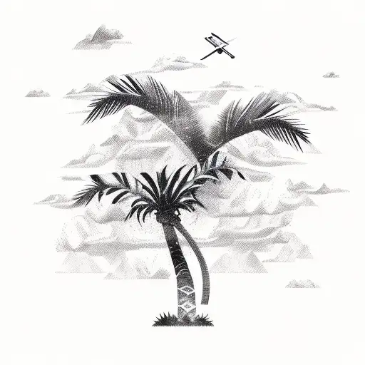 Combine A Palm Tree And An Airplane Into A Unique Design