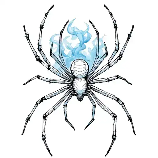 Spider And Smoke Rising