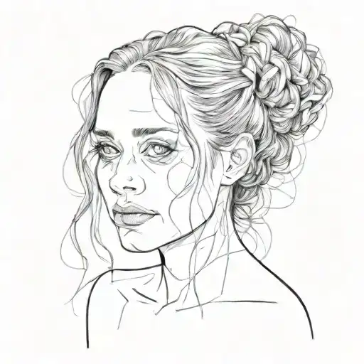 Black Work Portrait Of Fiona Apple