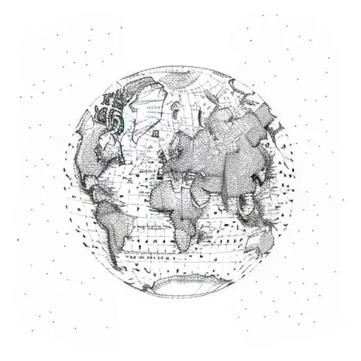A Map Of The World With Dotted Lines Tracing The Client's Travel Routes