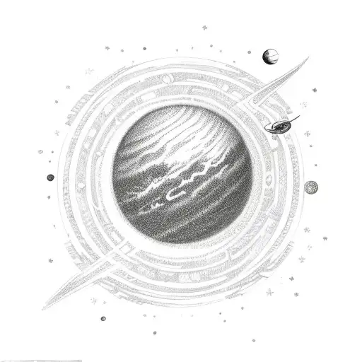 Cute Vibrant Planet Saturn That Is Symbolic Of Capricorn