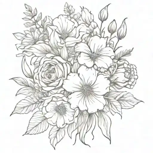 Birth Flower Bouquet