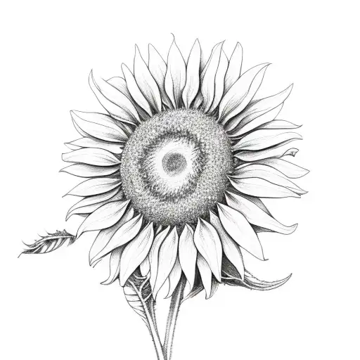 Sunflower And Daisy And Lilac