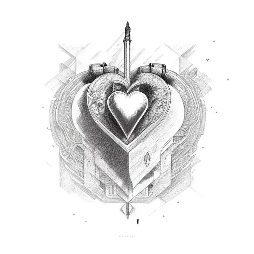 Heart With Word Timur On The Line