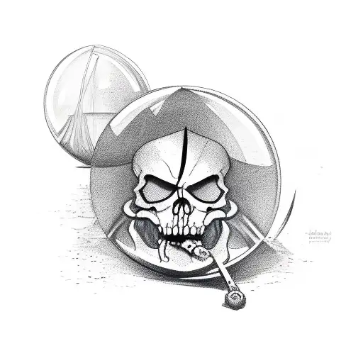 Grime Reaper With Hourglass