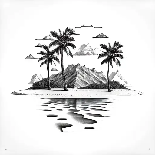 Florida Beaches Mixed With Arizona Deserts And Mountains With Person Hiking