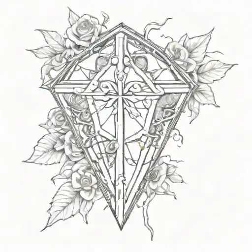 Coffin And Wind Rose