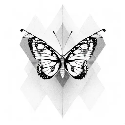 Butterfly With Word Princess In The Middle