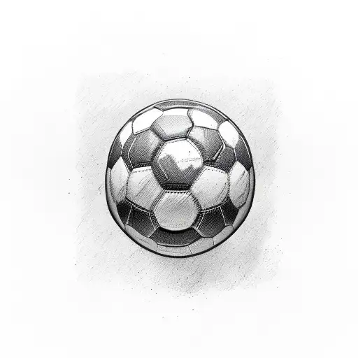 Soccer Ball With An Old Beret On
