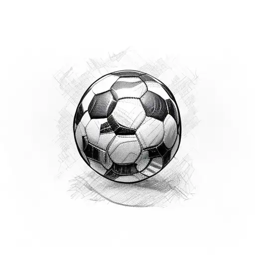 Soccer Ball With An Old Beret On