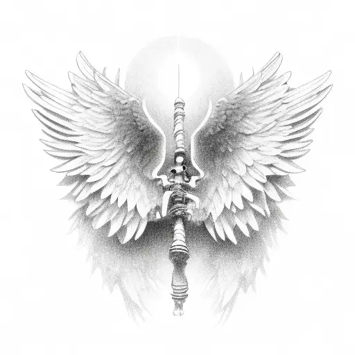 Angel Bone Wings Blessed