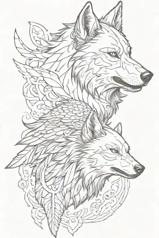 Wolf And Raven
