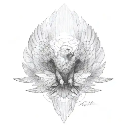 Flying Eagle Front View