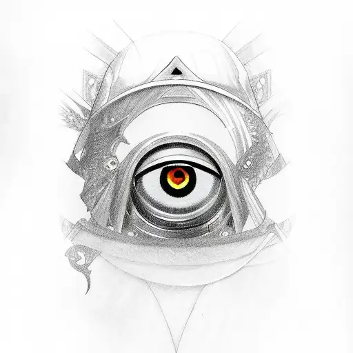 Katana With Eyes In Blade